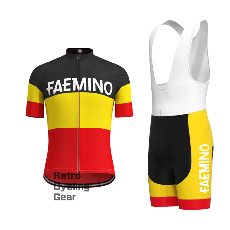 FAEMINO Retro Long Sleeve Cycling Kit