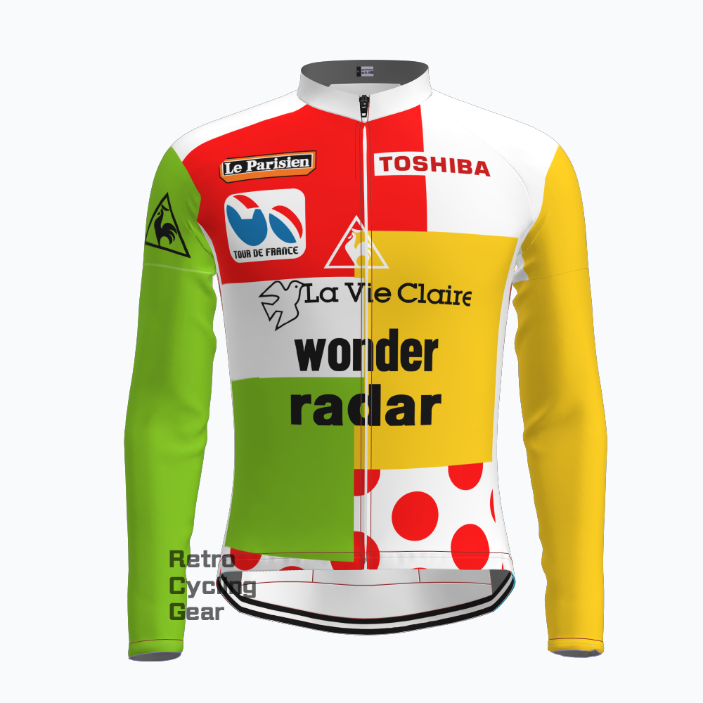 wonder radar Retro Long Sleeve Cycling Kits