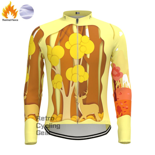 Golden deer Fleece Long Sleeve Jersey