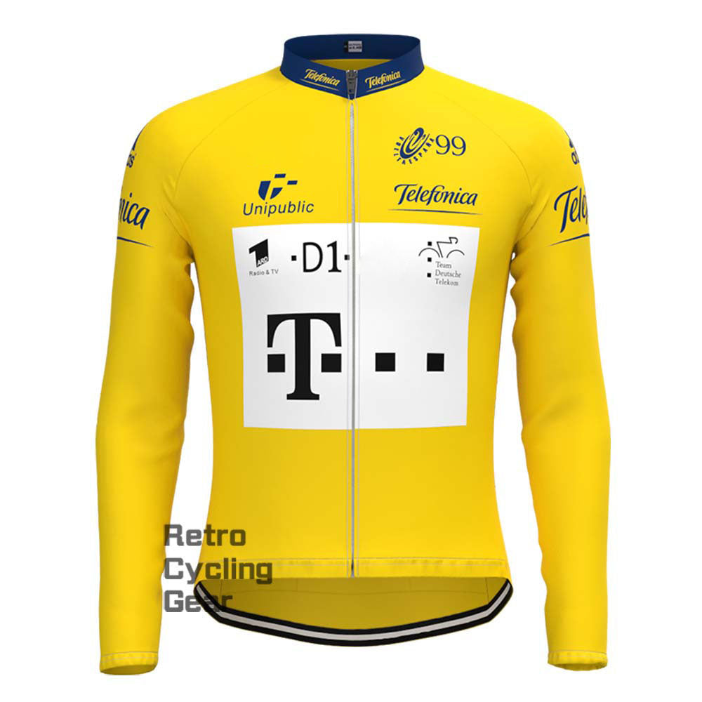 T yellow Retro Long Sleeve Jersey