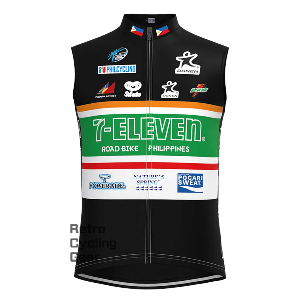 7-ELEVEN black Retro Cycling Vest