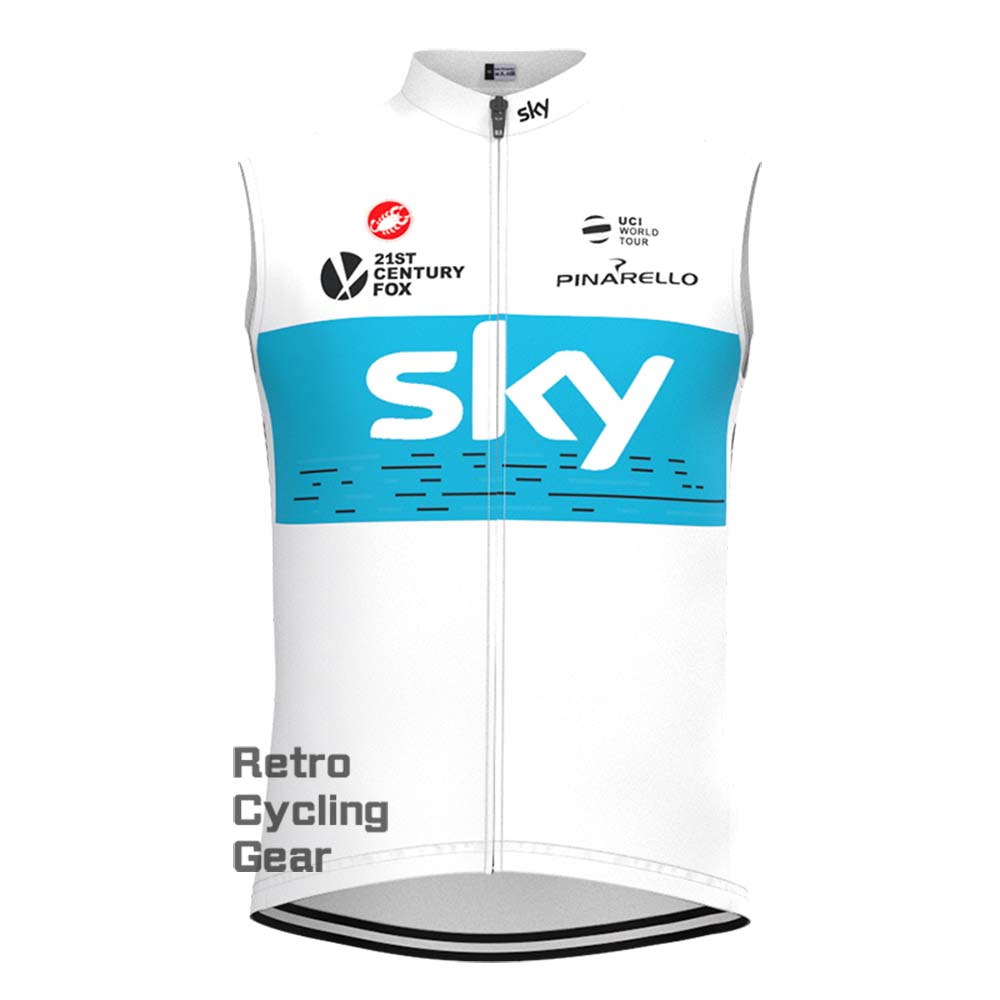 2018 white sky Retro Long Sleeve Cycling Kits