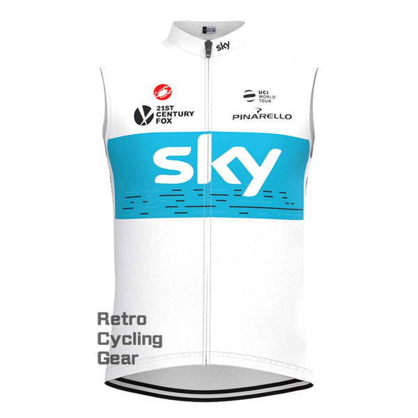 2018 white sky Retro Cycling Vest