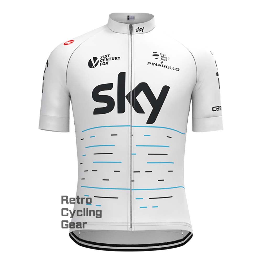 2017 white sky Retro Short Sleeve Cycling Kits