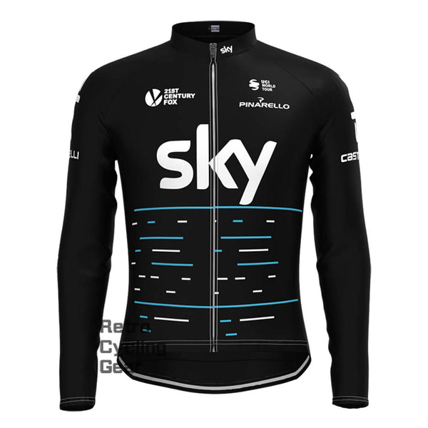 2017 black sky Retro Long Sleeve Jersey