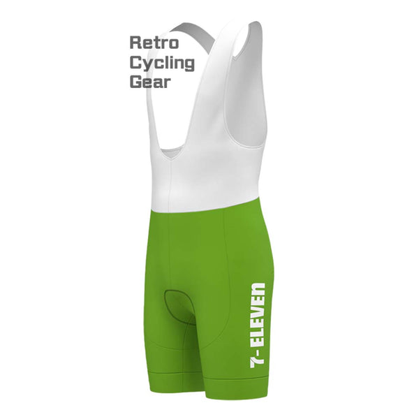 7-ELEVEN Green Retro Bib Cycling Shorts