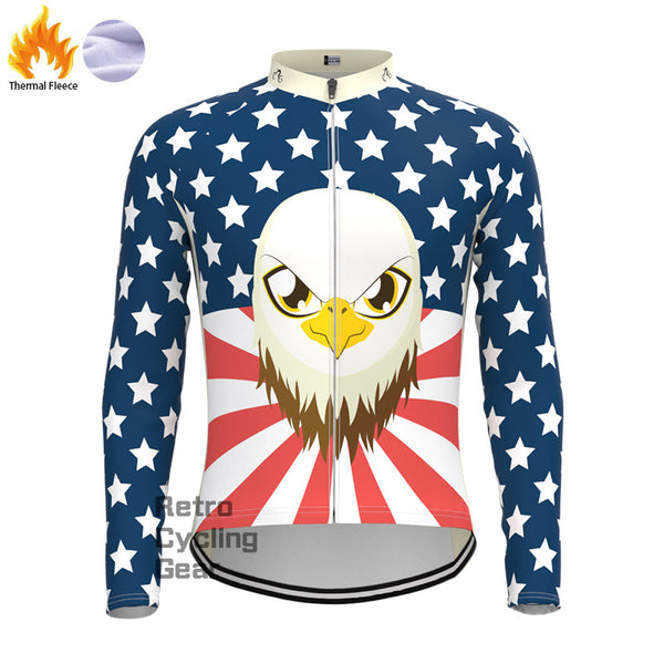 Hawk head Fleece Long Sleeve Jersey