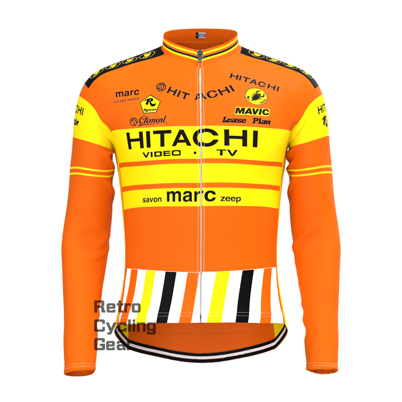 HITACHI Retro Long Sleeve Cycling Kits