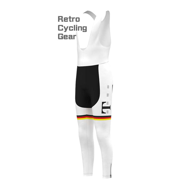 T white Retro Bib Cycling Pants