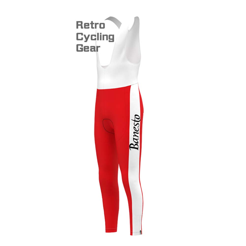 Red Banesto Retro Bib Cycling Pants