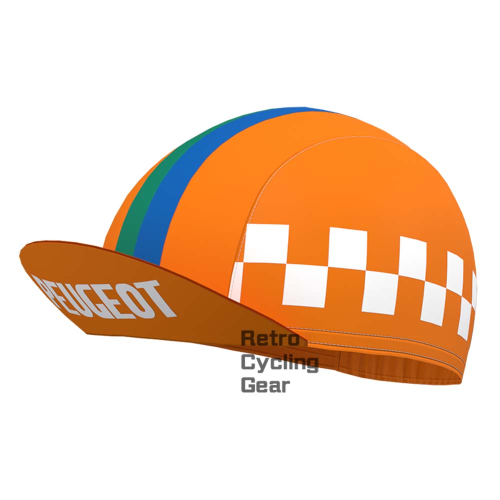 Orange PEUGEOT Retro Cycling Cap