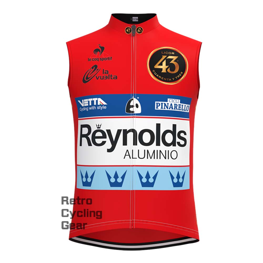 43 red Reynolds Retro Long Sleeve Cycling Kits