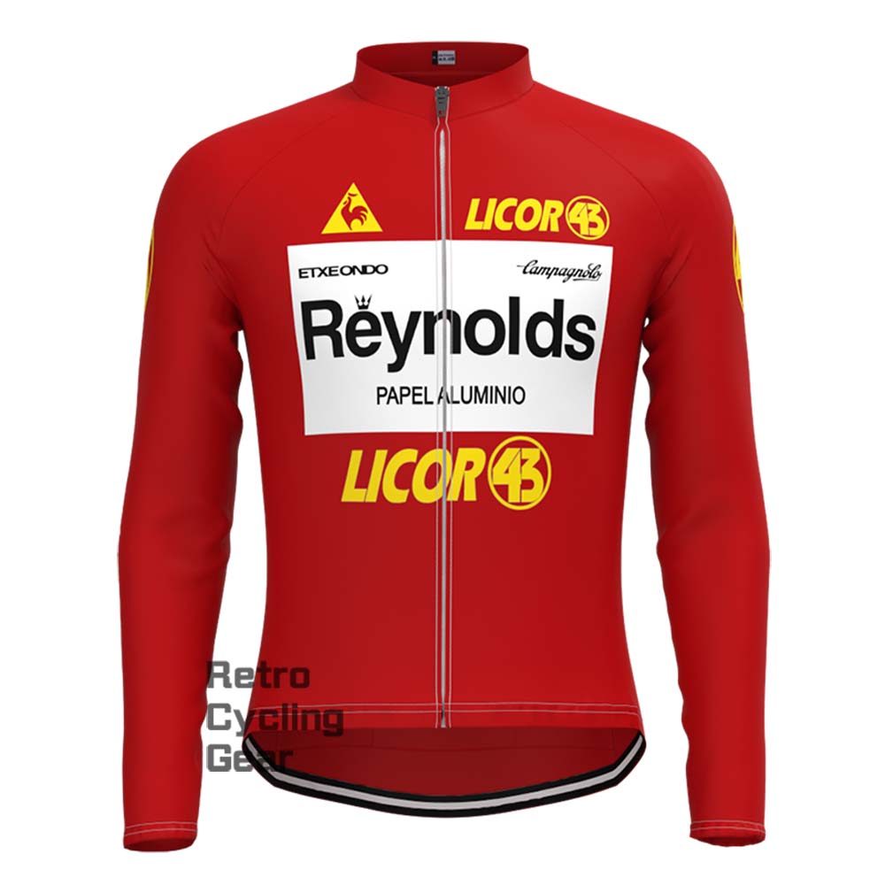 Red Reynolds Retro Short Sleeve Cycling Kits