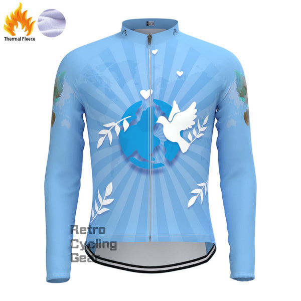 Peace dove Fleece Long Sleeve Jersey