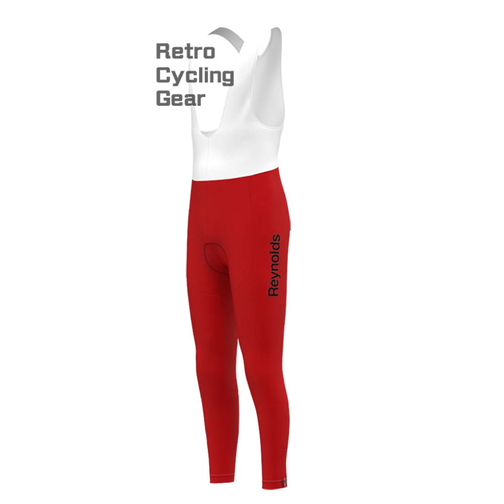 Red Reynolds Retro Bib Cycling Pants