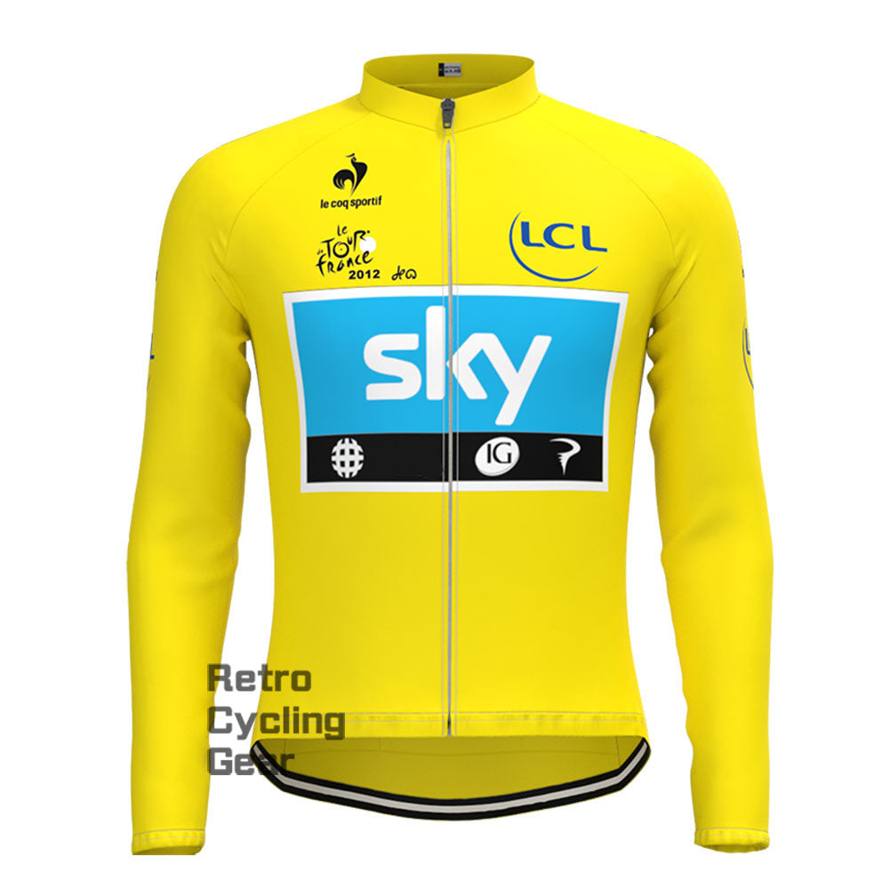 2012 yellow sky Retro Short Sleeve Cycling Kits