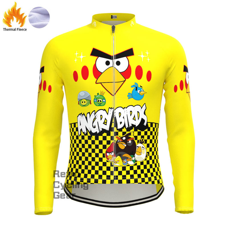 yellow bird Fleece Long Sleeve Jersey