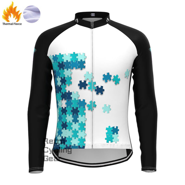 Saw Puzzle Fleece Long Sleeve Jersey