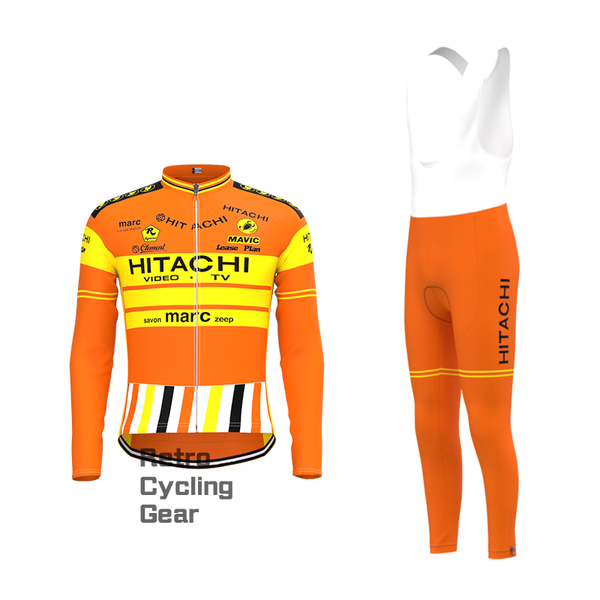 HITACHI Retro Long Sleeve Cycling Kits