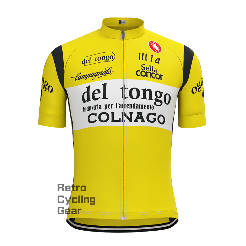 1983 del tongo Retro Short Sleeve Cycling Kits