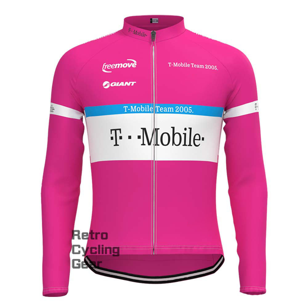 T-Mobile purple Retro Long Sleeve Cycling Kits