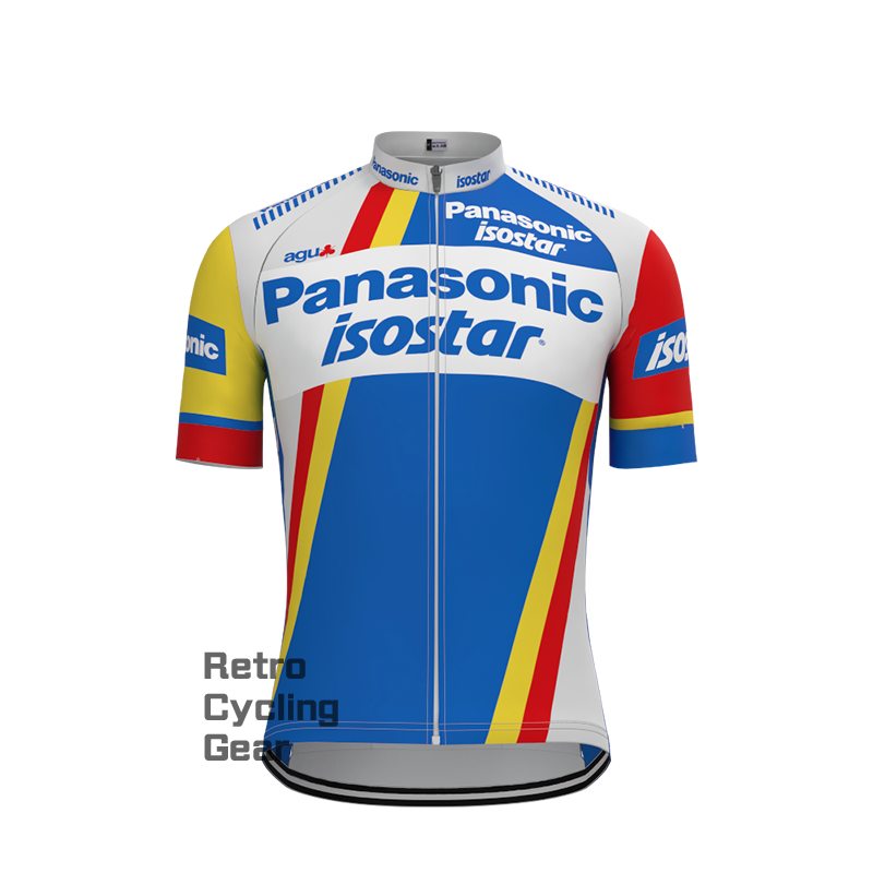 1980s Panasonic Retro Short Sleeve Cycling Kits