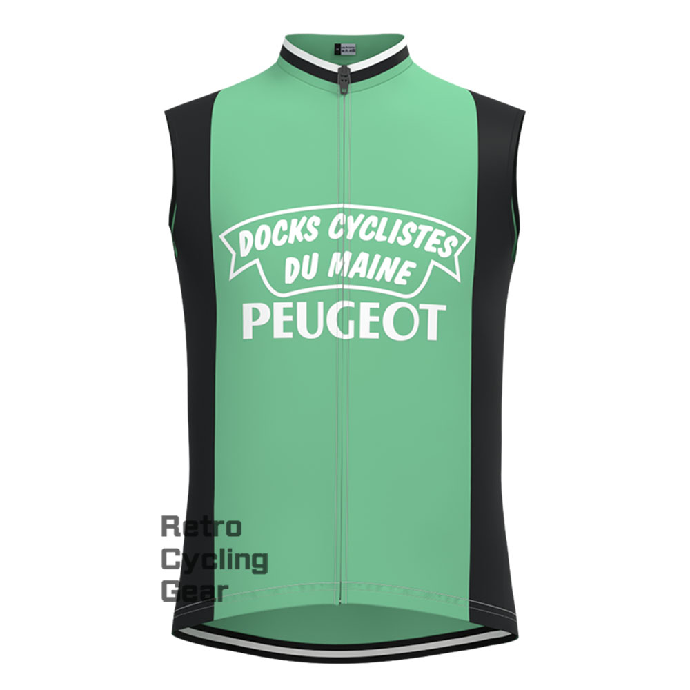 Green PEUGEOT Retro Short Sleeve Cycling Kits