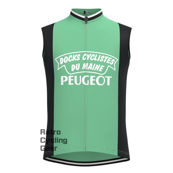 Green PEUGEOT Retro Cycling Vest