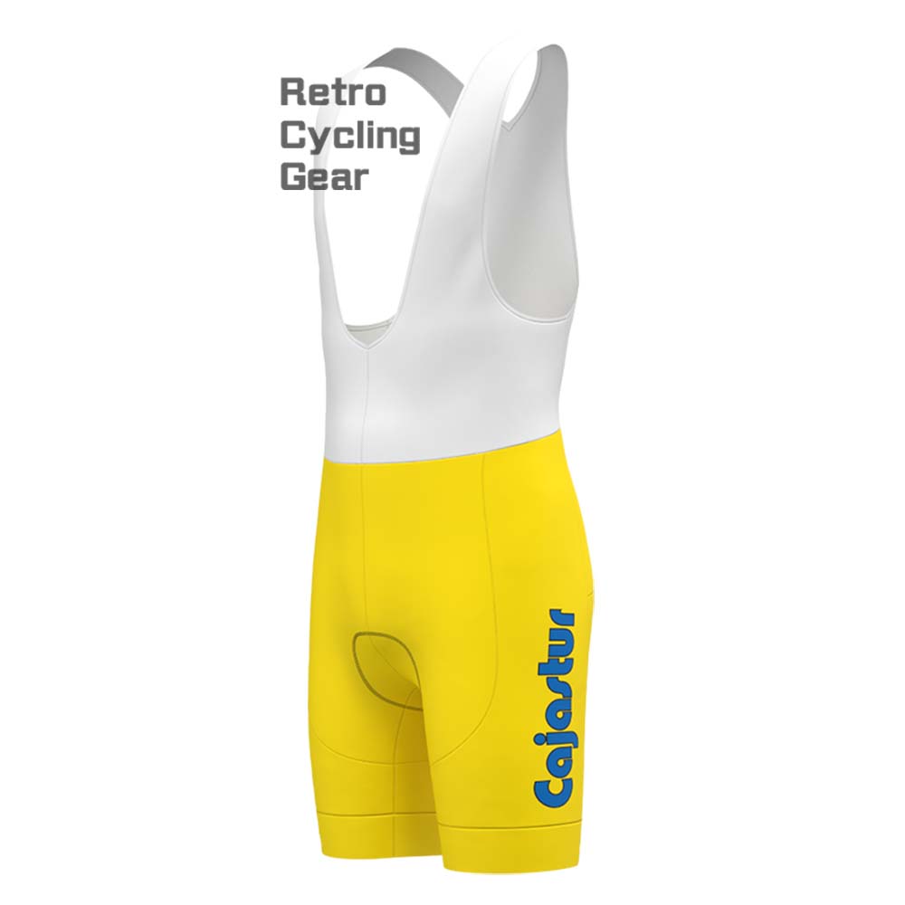 CLAS Yellow Retro Short Sleeve Cycling Kits