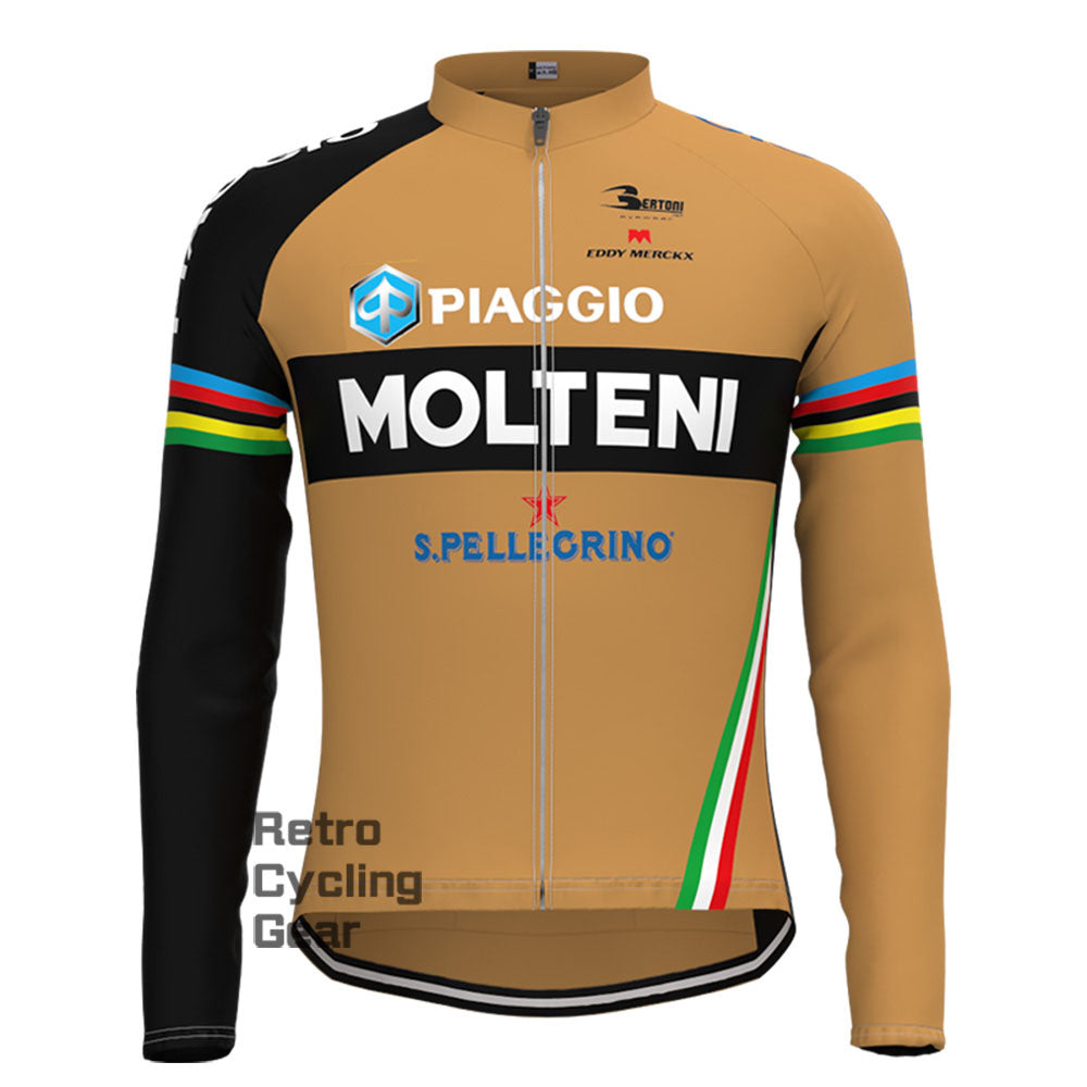 Molteni Piaggio Retro Long Sleeve Cycling Kits