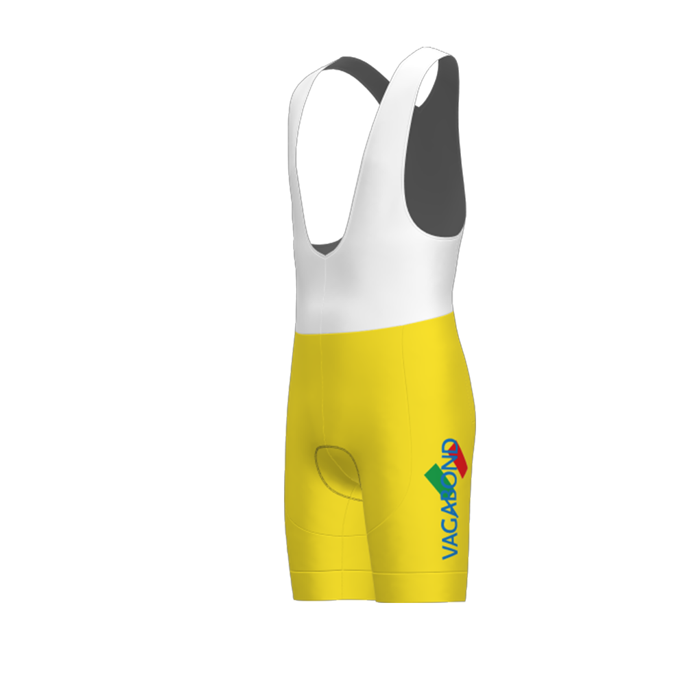 Yellow CARRERA Retro Bib Cycling Shorts