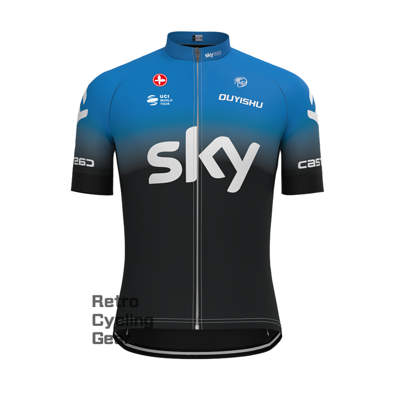 sky Retro Short Sleeve Cycling Kits