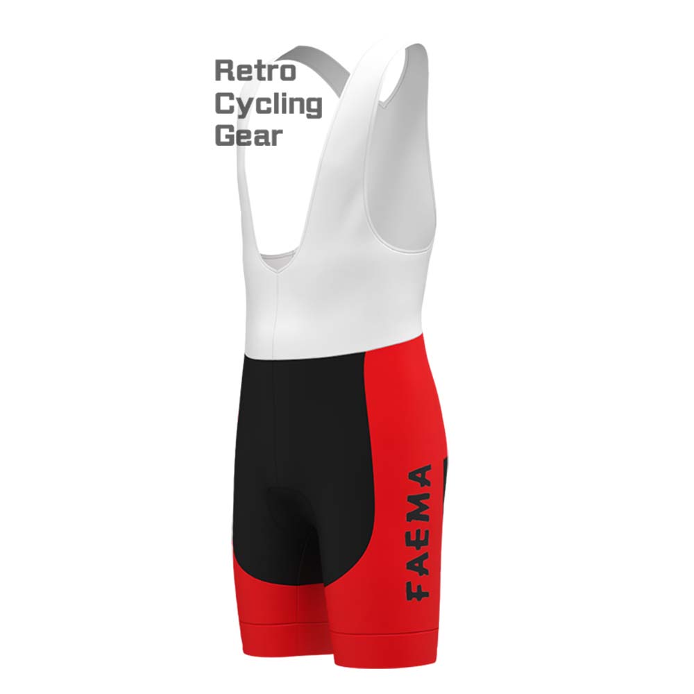 Red FAEMA Retro Short Sleeve Cycling Kits