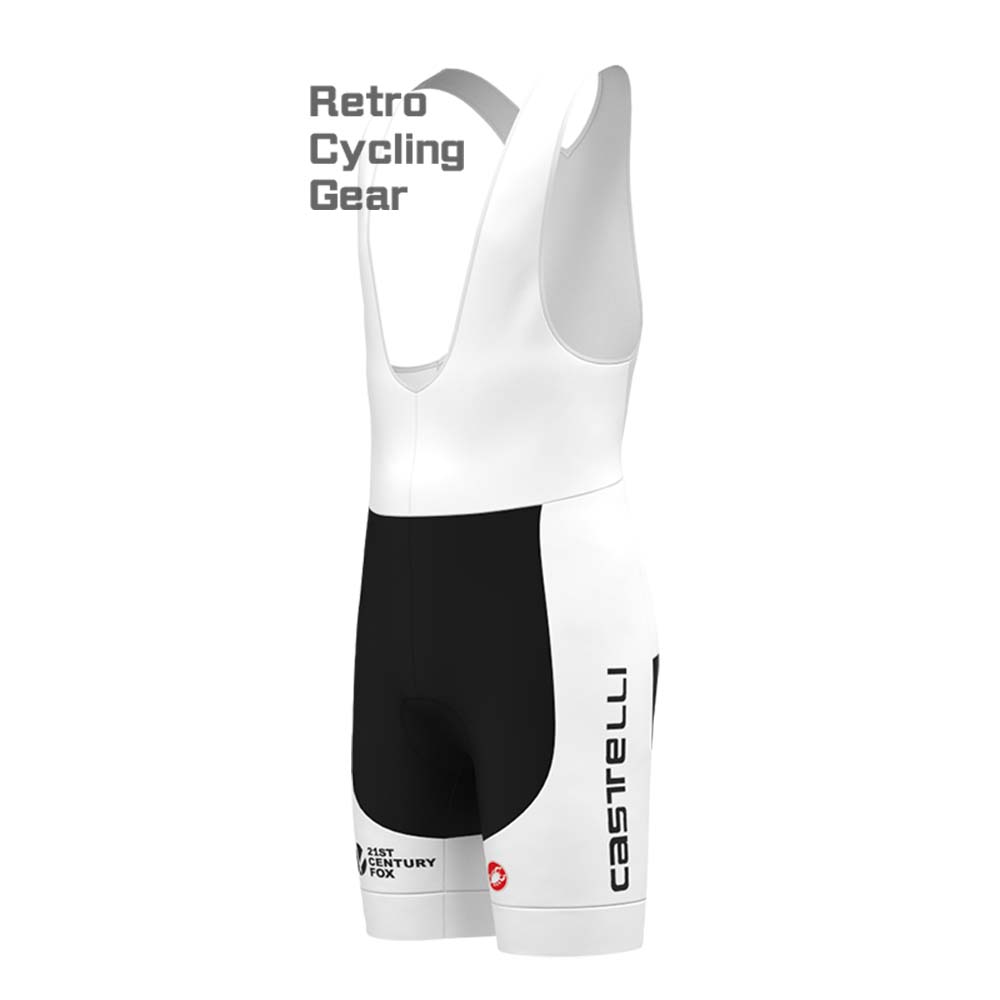 2017 white sky Retro Bib Cycling Shorts