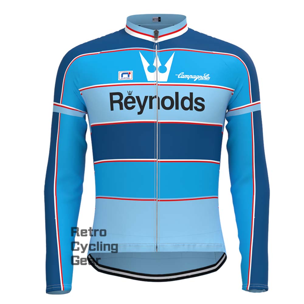 1990s blue Reynolds Retro Long Sleeve Cycling Kits