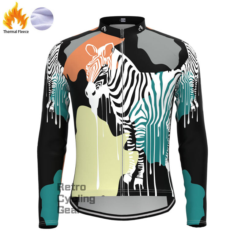 zebra Fleece Long Sleeve Jersey