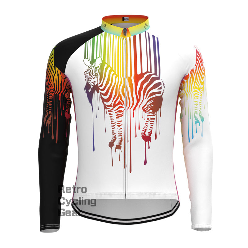 Rainbow Zebra Long Sleeve Jersey