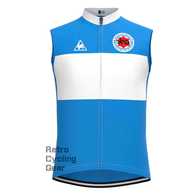 Tour de France Blue Retro Long Sleeve Cycling Kit