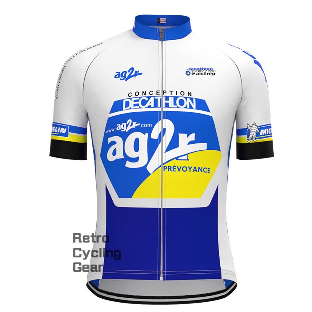 AG2R Retro Short Sleeve Cycling Jersey