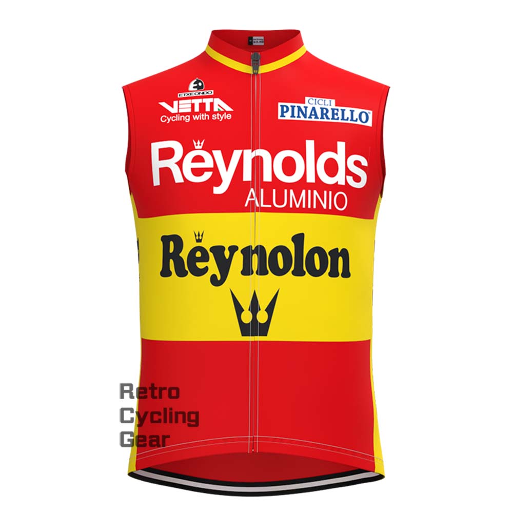 1990s Red Reynolds Retro Long Sleeve Cycling Kits