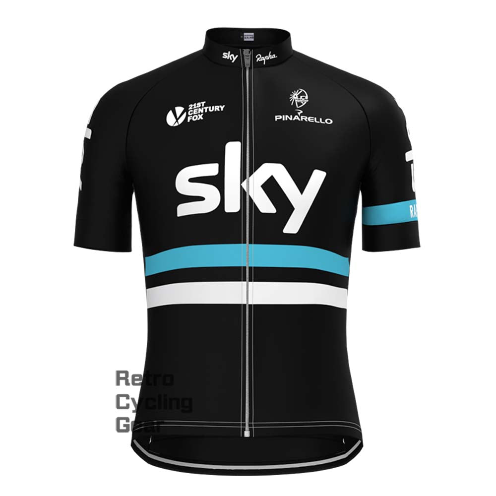 2016 black sky Retro Short Sleeve Cycling Jersey