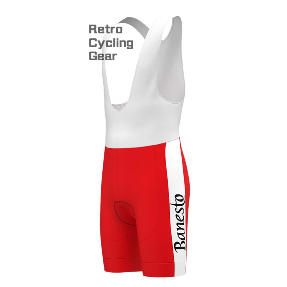 Red Banesto Retro Short Sleeve Cycling Kits