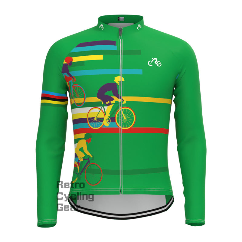 Green ride Long Sleeve Jersey