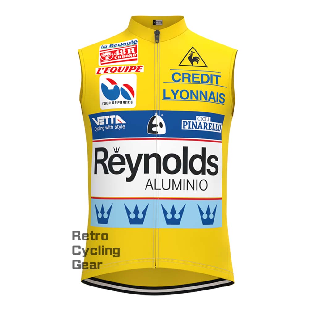 1990s yellow Reynolds Retro Long Sleeve Cycling Kits