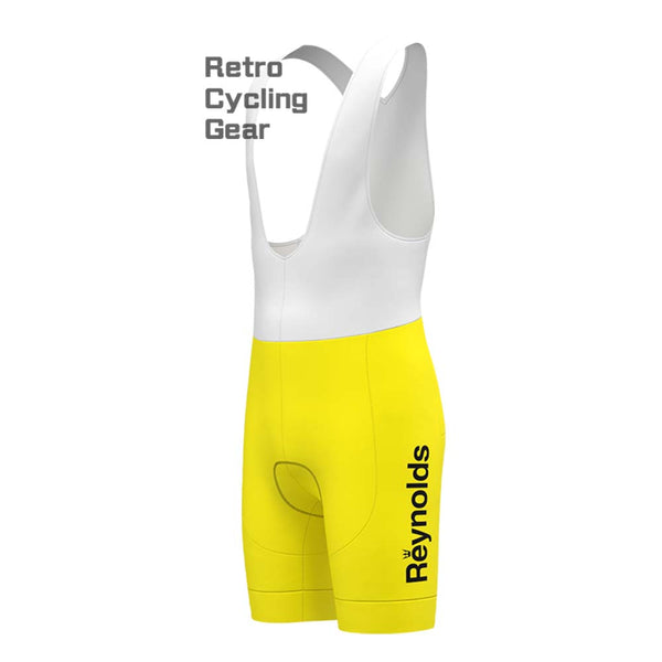 1983s yellow Reynolds Retro Bib Cycling Shorts