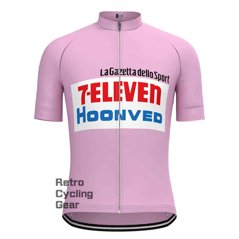 7-ELEVEN Pink Retro Short Sleeve Cycling Kits