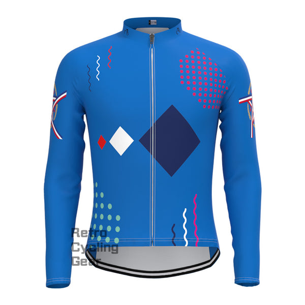 Blue national flag Long Sleeve Jersey