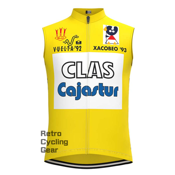 CLAS Yellow Retro Cycling Vest