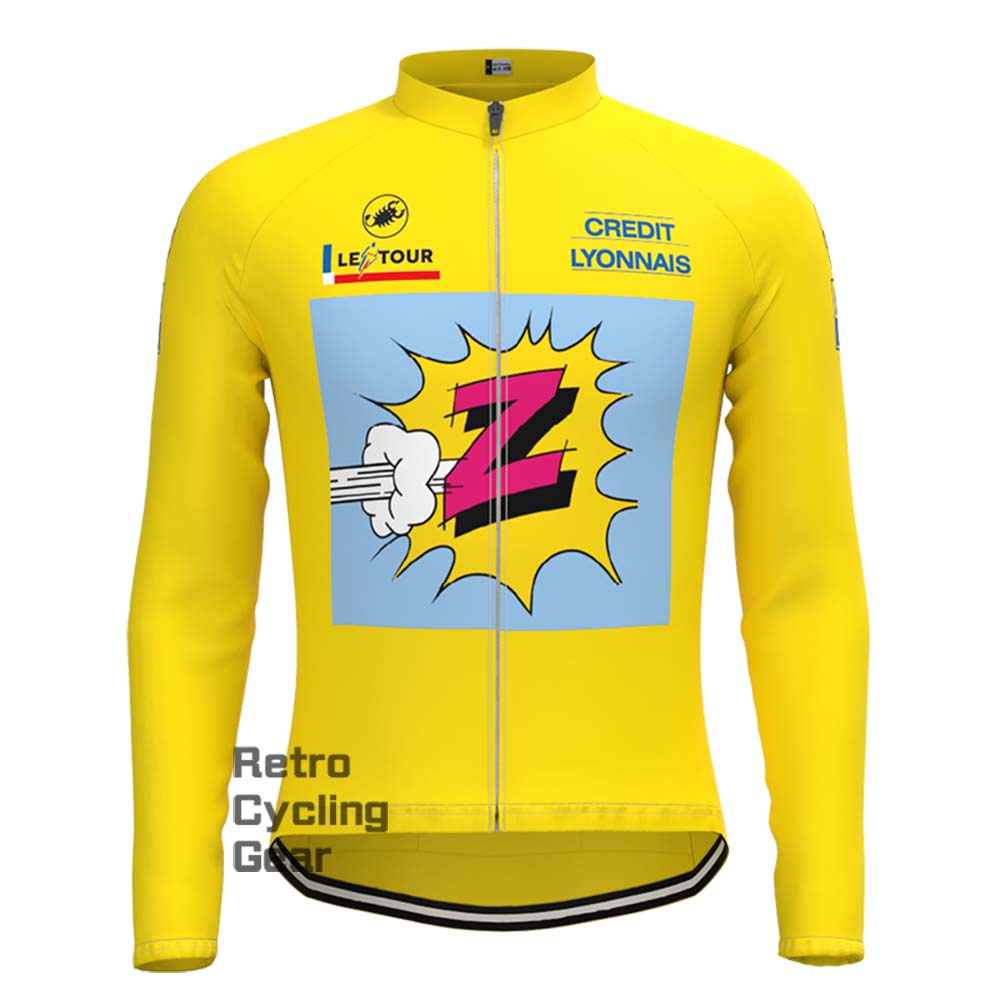 Z Yellow Retro Long Sleeve Cycling Kits