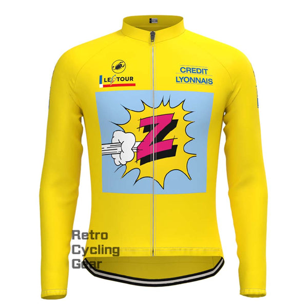 Z Yellow Retro Long Sleeve Jersey